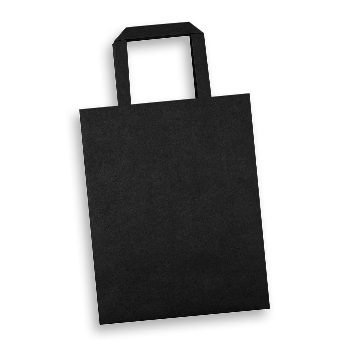 Medium Portrait Paper Shopping Bag With Flat Handles Black - Pack of 50