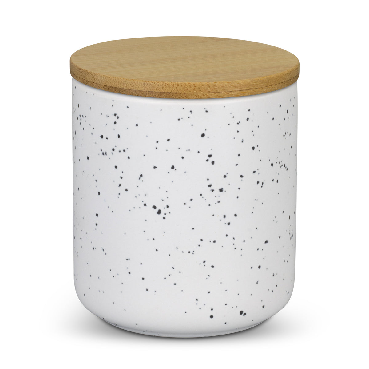 Vanilla Scented Ceramic Candle 150g With Bamboo Lid Natura