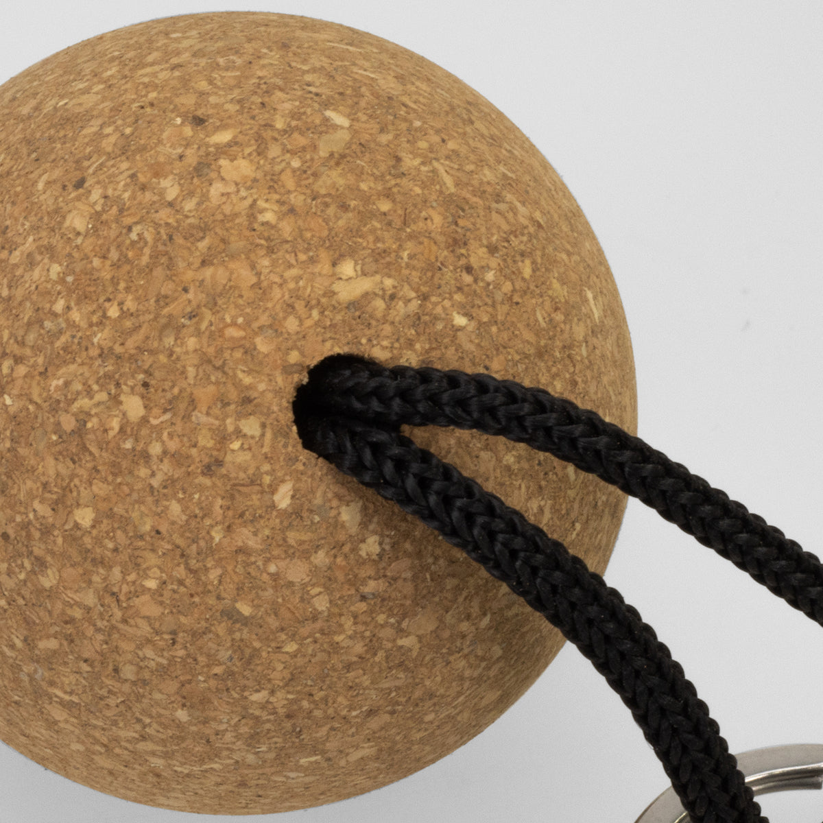 Round Cork Floating Keyring With Woven Strap - Pack of 30