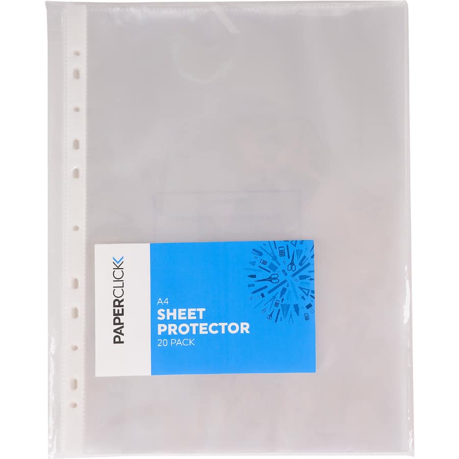 Paper Click Sheet Protector A4 20pack