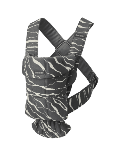Baby Carrier - BABY BJORN MINI Cotton (Anthracite / Landscape)