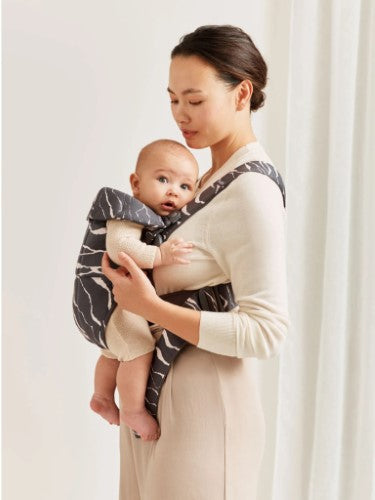 Baby Carrier - BABY BJORN MINI Cotton (Anthracite / Landscape)
