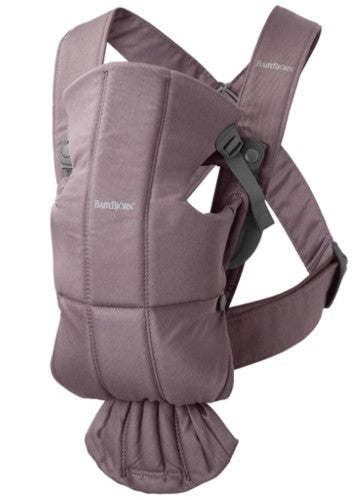 Baby Carrier - BABY BJORN MINI Cotton (Dark Purple)