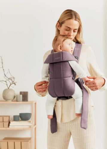 Baby Carrier - BABY BJORN MINI Cotton (Dark Purple)