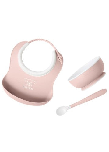 Baby Feeding Set - BABY BJORN Powder Pink (3pc)