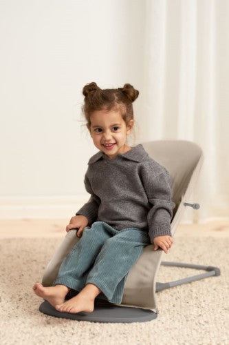 BABY BJORN BOUNCER SOFT WOVEN/JERSEY SAND GREY