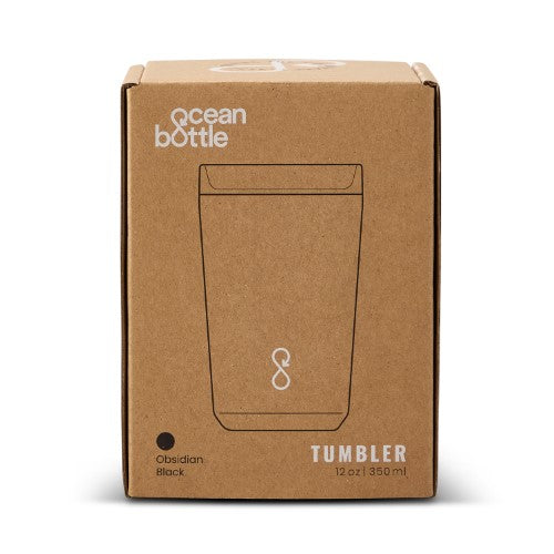 Bottle Vacuum Tumbler - Ocean (Obsidian Black)
