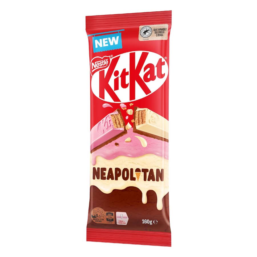 Nestlé Kit Kat Chocolate Block Neapolitan 160g
