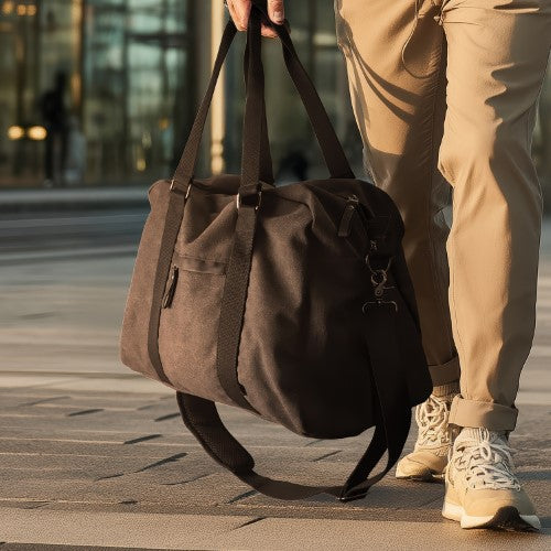 Canvas Duffle Bag - ARCHER Copenhagen (Charcoal)