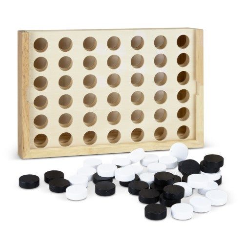 Wooden Four in a Row Game - NATURA Quattro (Natural)