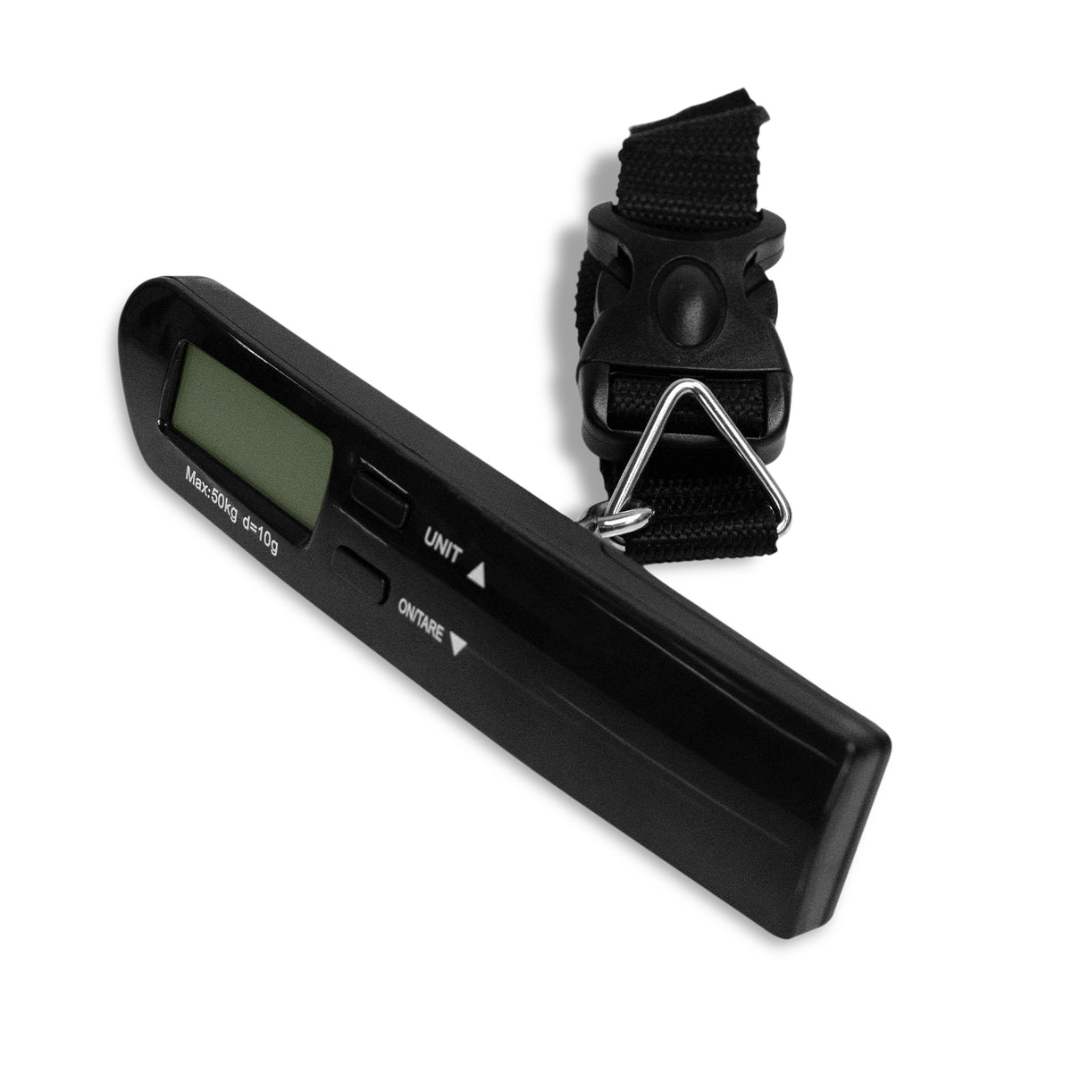 Digital Luggage Weighing Scale With Backlit LCD Black
