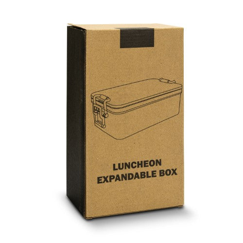 Expandable Lunch Box - Luncheon (Natural/Black)