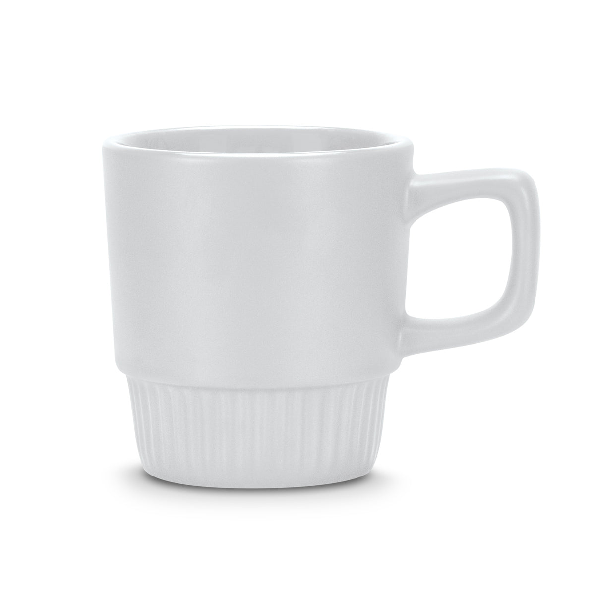 Stackable Ceramic Coffee Mug 300ml Barista White - Pack of 24