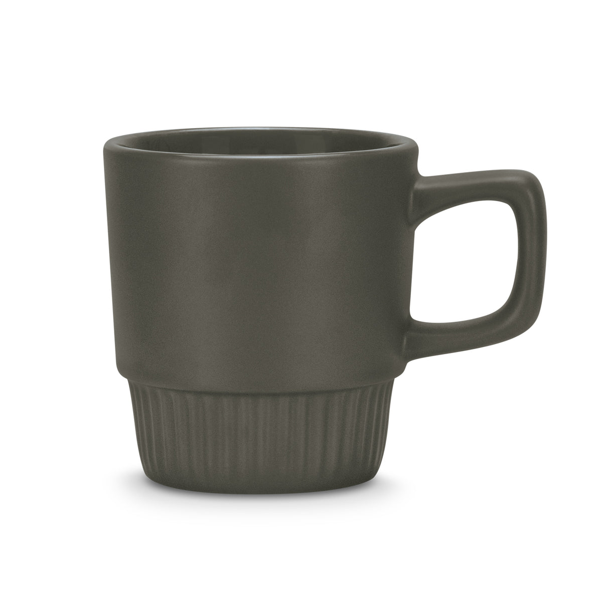 Stackable Ceramic Coffee Mug 300ml Barista Dark Grey - Pack of 24