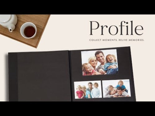 Profile - Self-Adhesive Black Photo Album | 275x300mm | 5 pages (10 sides)