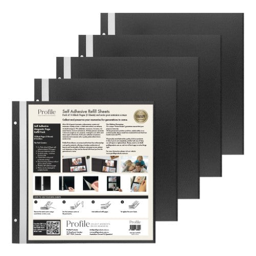 Profile - Self-Adhesive Photo Album - Refill Pack - 275x300mm