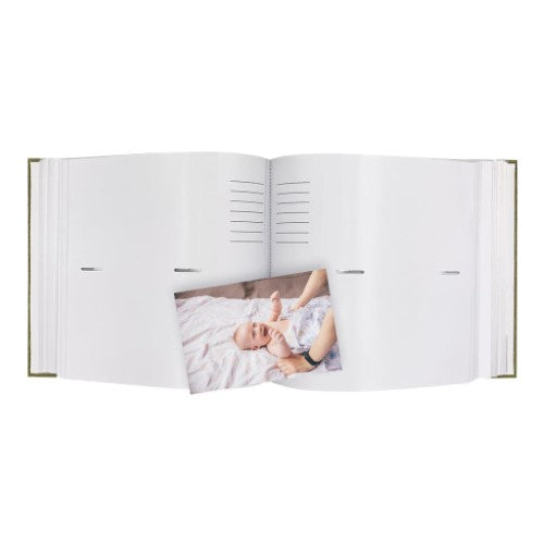 Profile - Plush Linen Duck Egg Green Slip-in Photo Album 200 Photos