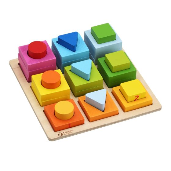 Geometric Blocks - 28pcs - Classic World