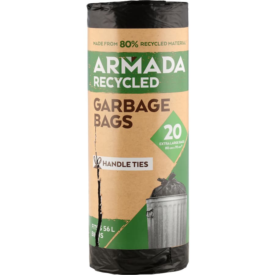 Armada Recycled Rubbish Bags Roll 20pack