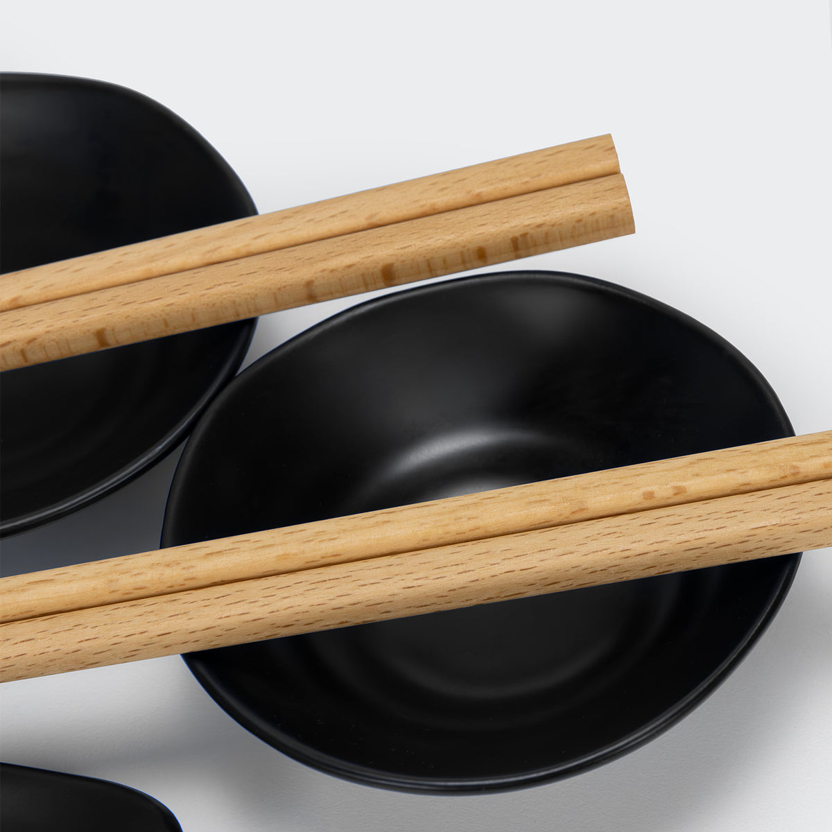 Sushi Serving Set for Two With Chopsticks Keepsake Black