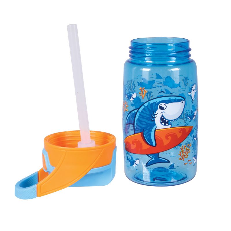 Avanti Yum Yum Tritan Bottle 450ml with Surfing Sharkie design, lightweight, durable, and eco-friendly hydration for all ages.
