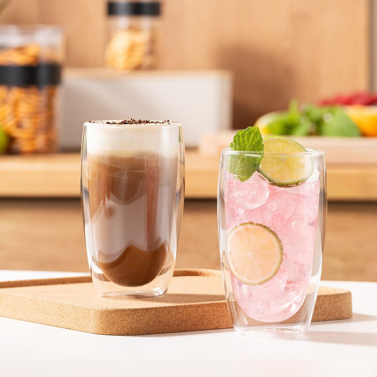 Bodum Pavina Double Wall Glass Tumblers 450ml - Set of 2