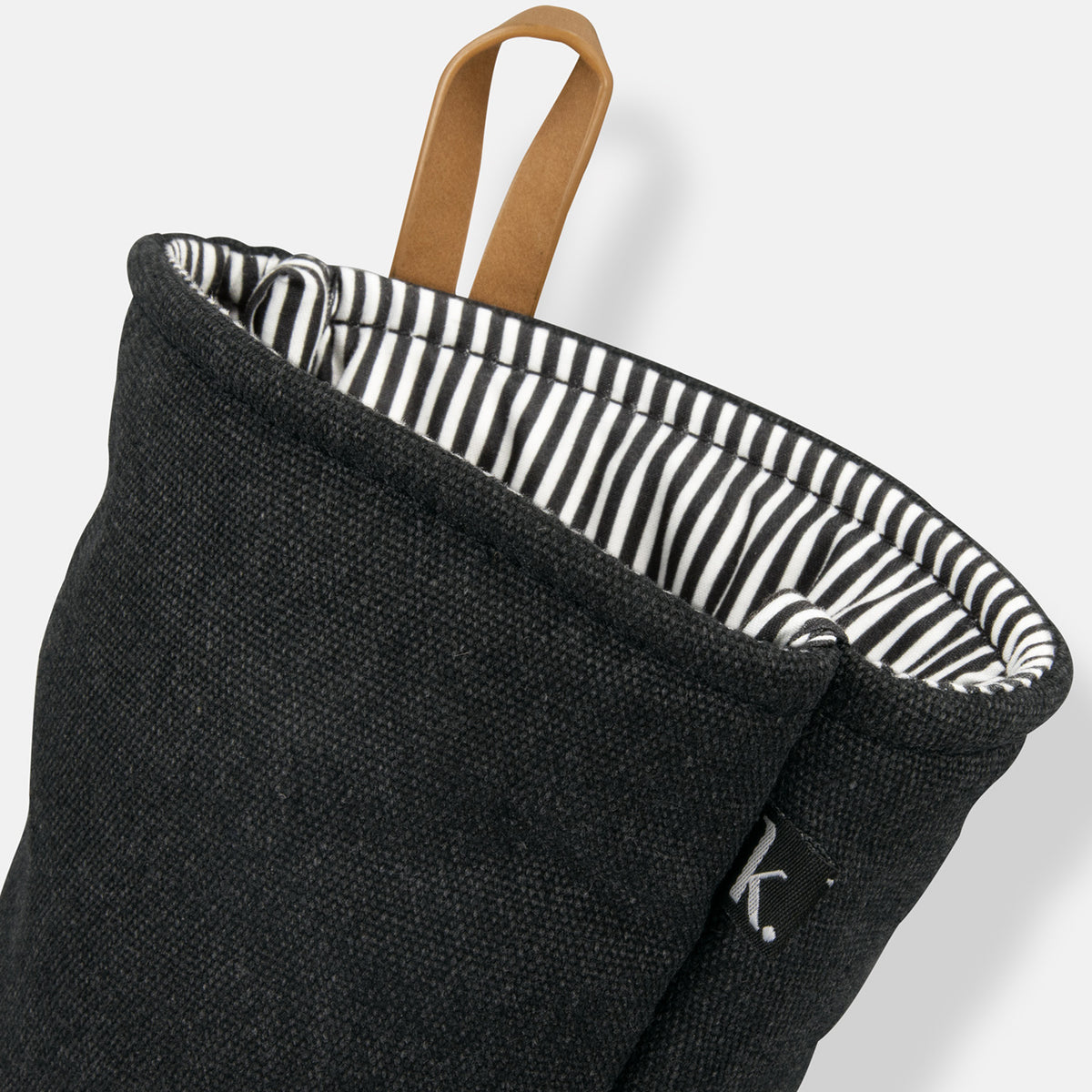 Cotton Canvas Cooking Apron & Oven Mitt Set Keepsake Washed Black