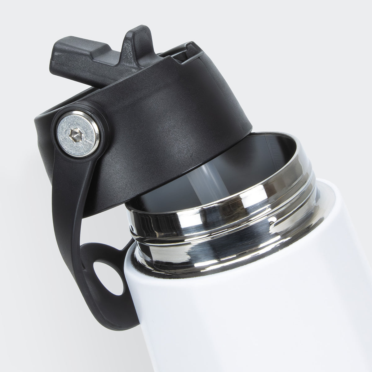 Recycled Stainless Steel Vacuum Bottle 1L SPICE Calypso White