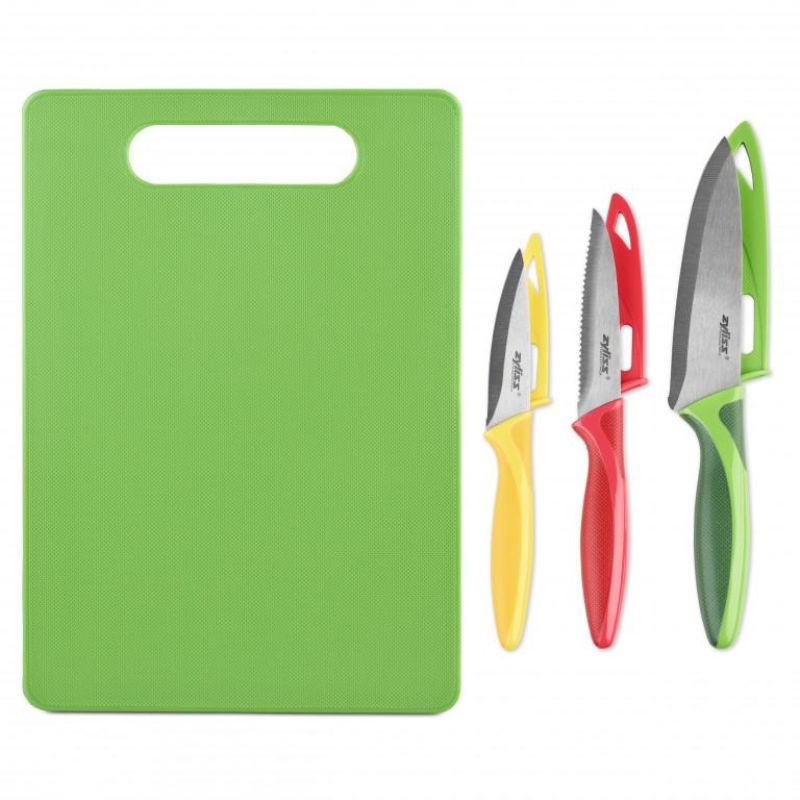 Zyliss Chopping Board & Knife Set | 3 Piece