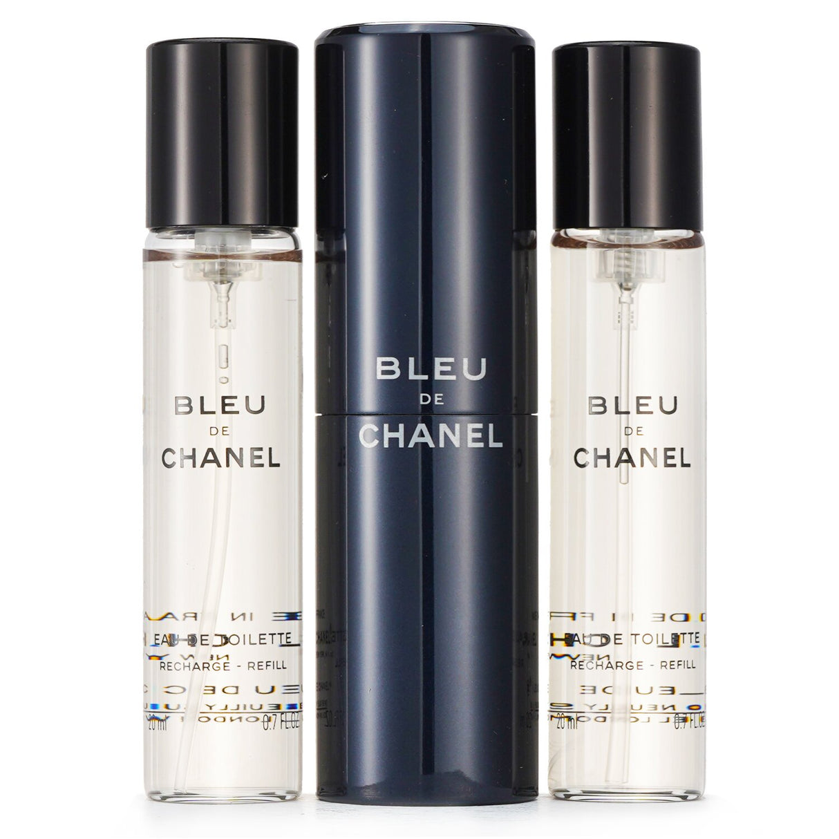 Chanel - Bleu De Chanel Eau De Toilette Travel Spray & Two Refills - 3x20ml/0.7