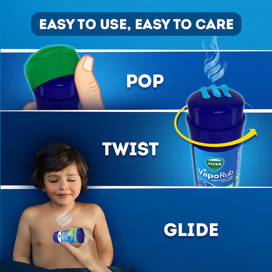 Vicks Vaporub Vaporising Ointment Applicator 35g