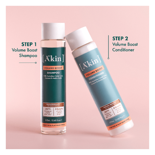 AKIN / A'KIN VOLUME BOOST CONDITIONER (375ml) x 3 Bottles