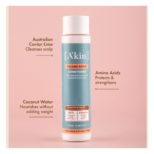 AKIN / A'KIN VOLUME BOOST CONDITIONER (375ml) x 3 Bottles