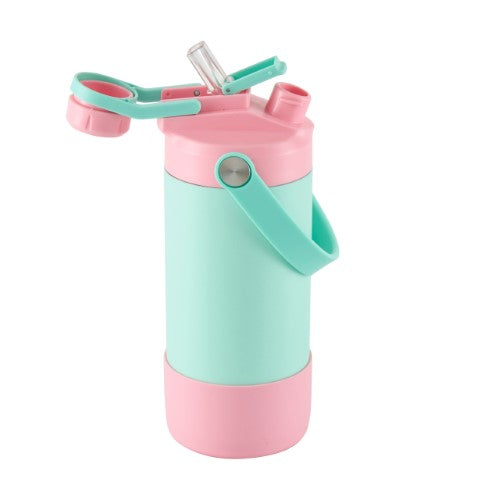 2 Way Drinking Insulated Bottle - AVANTI YumYum 400ml (Blue/Pink)