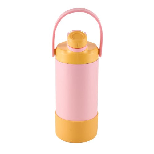 2 Way Drinking Insulated Bottle - AVANTI YumYum 400ml (Pink/Yellow)