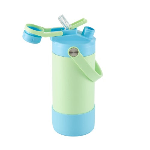 2 Way Drinking Insulated Bottle - AVANTI YumYum 400ml (Green/Blue)