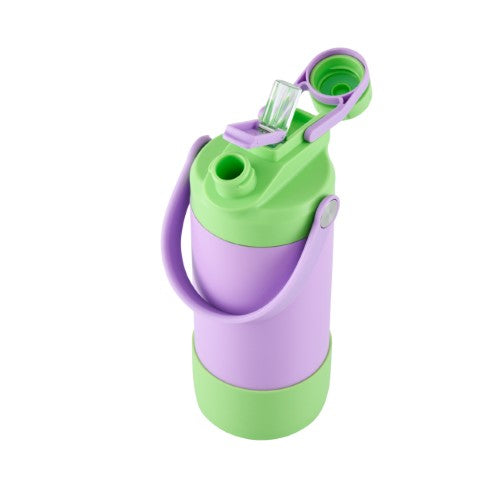 2 Way Drinking Insulated Bottle - AVANTI YumYum 400ml (Purple/Green)