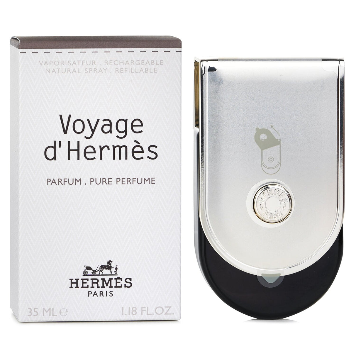Hermes - Voyage D'Hermes Pure Perfume Refillable Spray  - 35ml/1.18oz