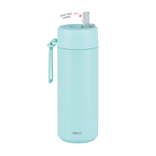 Insulated Water Bottle w/Strap - AVANTI HydroUltra 750ml (Blue)