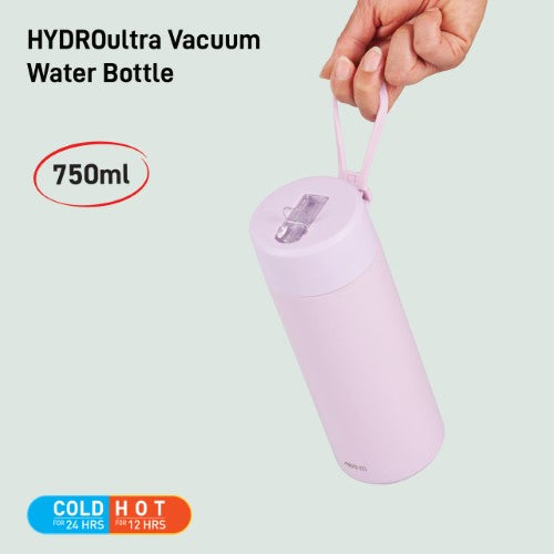 Insulated Water Bottle w/Strap - AVANTI HydroUltra 750ml (Lilac)
