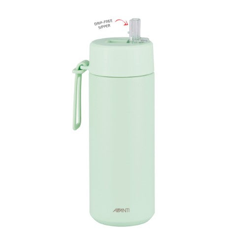 Insulated Water Bottle w/Strap - AVANTI HydroUltra 750ml (Soft Mint)