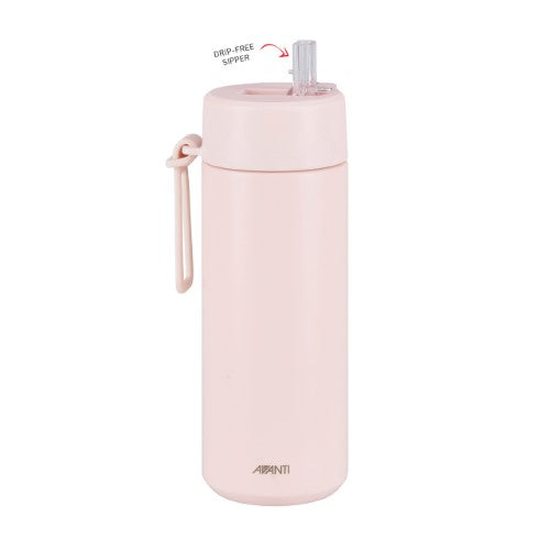 Insulated Water Bottle w/Strap - AVANTI HydroUltra 750ml (Blush Pink)