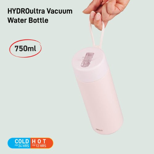 Insulated Water Bottle w/Strap - AVANTI HydroUltra 750ml (Blush Pink)