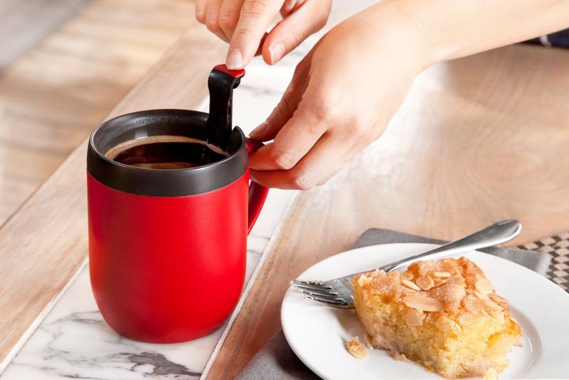 Hot Mug Coffee Plunger - Zyliss Cafetiere (Red)