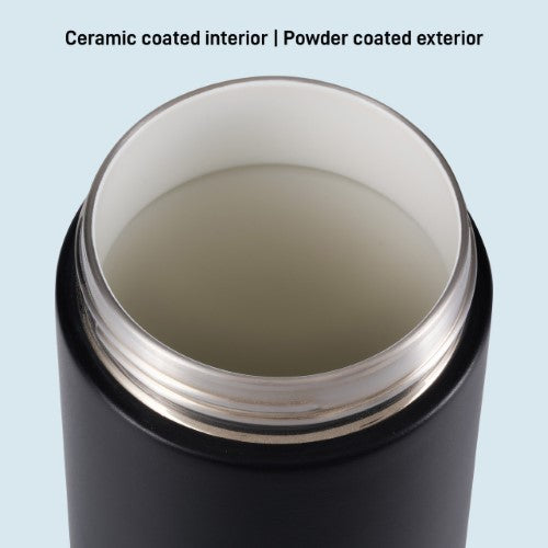 Insulated Water Bottle w/Strap - AVANTI HydroUltra 1L (Black)