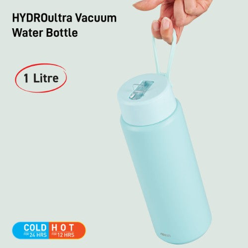Insulated Water Bottle w/Strap - AVANTI HydroUltra 1L (Blue)