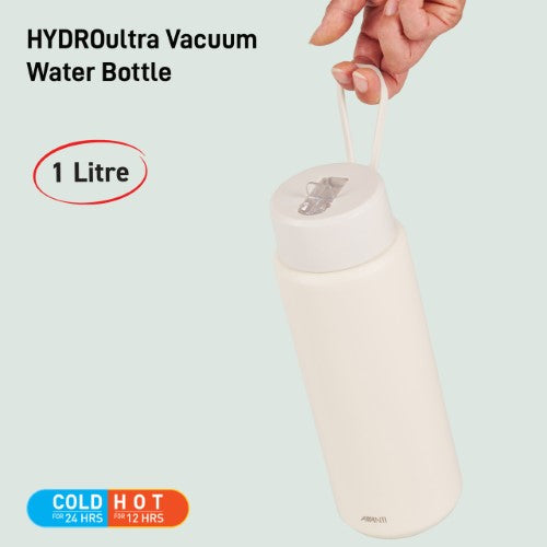 Insulated Water Bottle w/Strap - AVANTI HydroUltra 1L (Sand)