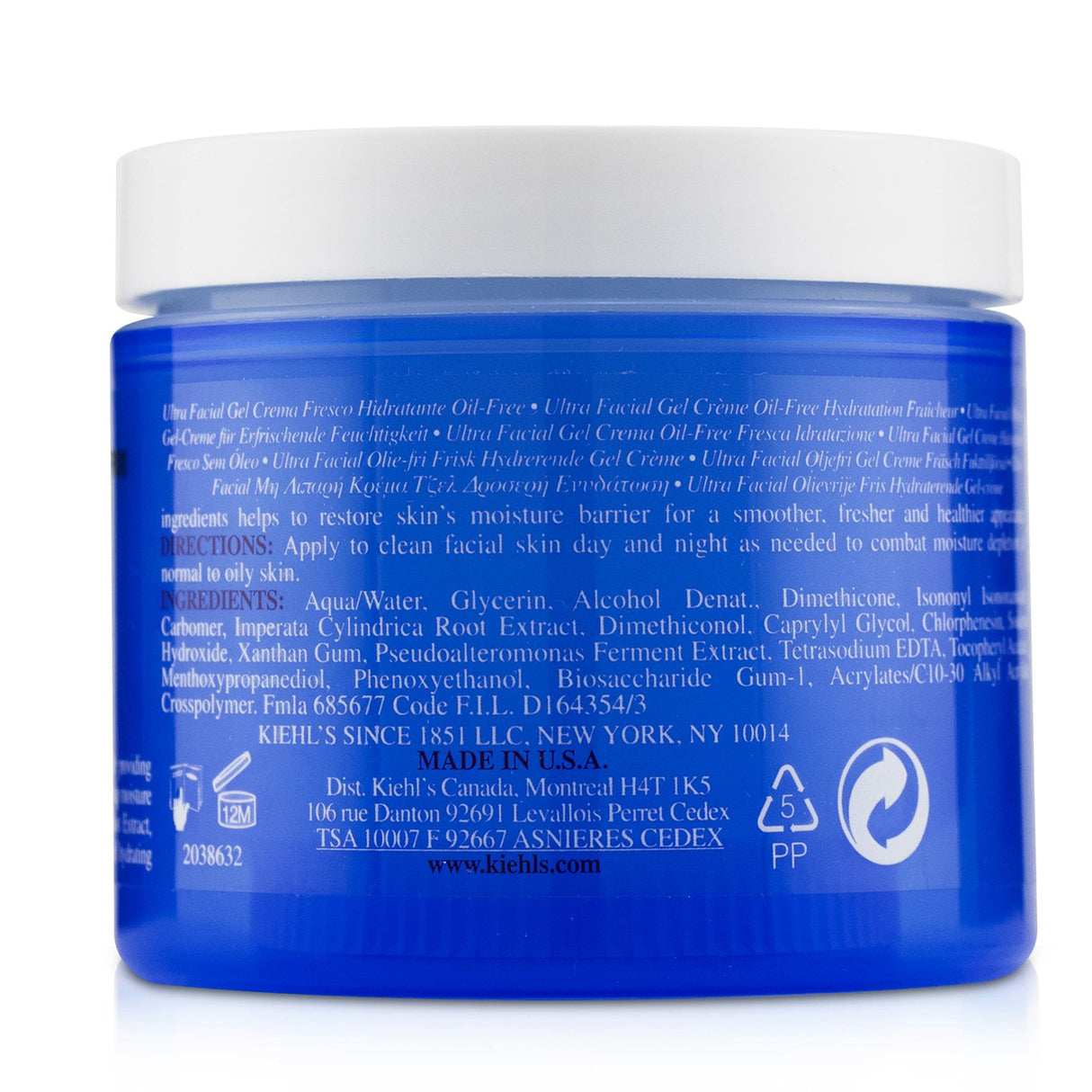Kiehl's - Ultra Facial Oil-Free Gel Cream - For Normal to Oily Skin Types - 125