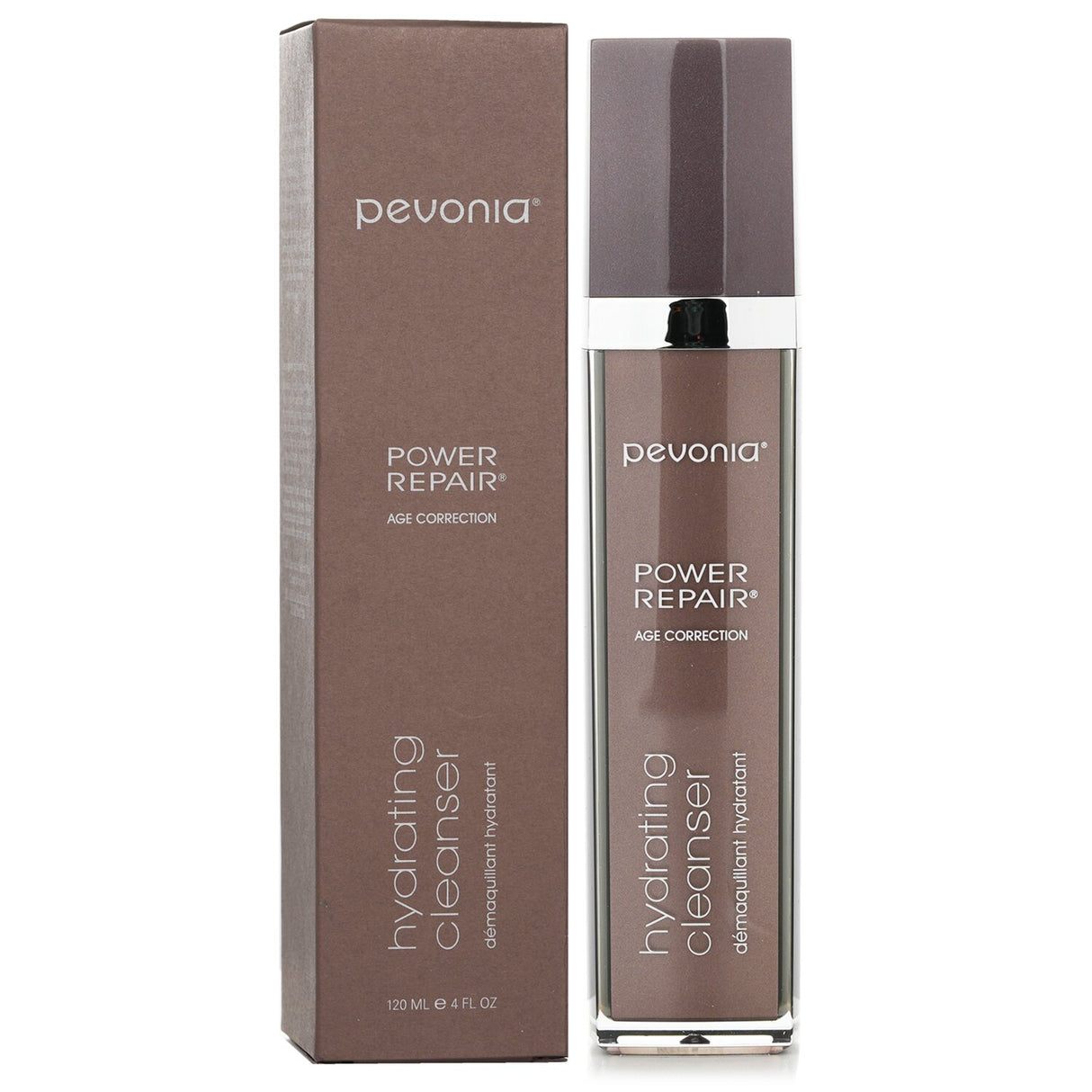 Pevonia Botanica Ligne Power Repair Hydrating Cleanser in a 120ml bottle, ideal for normal to dry skin, infused with marine collagen.