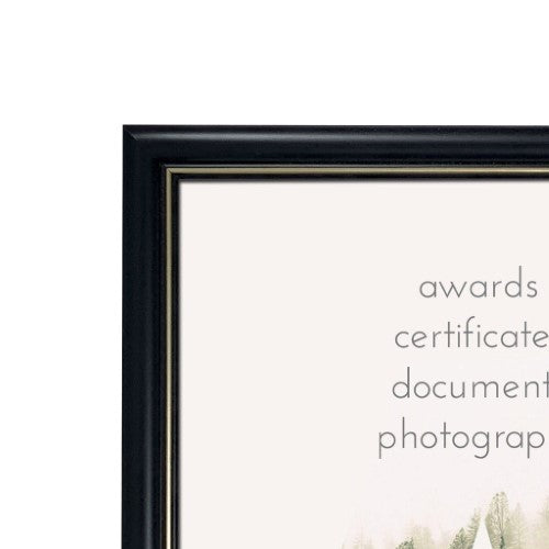 Profile - Basic Black Gold A4 Picture Frame